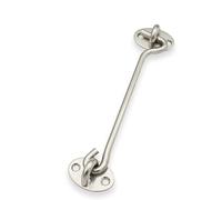 ZGHQHCDRH Loquet de porte de grange en acier inoxydable - Loquets de portail robustes avec loquet à œil for une sécurité et une confidentialité maximales - Lot de 2(Stainless steel,4in)