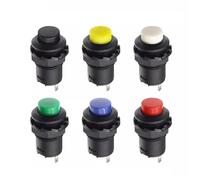 ZGHQHCDRH Lot de 5/20 interrupteurs à bouton-poussoir autobloquants/momentanés DS228 DS428, interrupteur marche-arrêt 12 mm DS-228 DS-428(Mix,Self locking,6PCS)