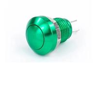 ZGHQHCDRH Lot de 5, 20 ou 100 boutons poussoirs momentanés en métal, 8 mm, étanches, pour sonnette, démarrage automatique du moteur(Green,5PCS)