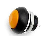 ZGHQHCDRH Lot de 5, 20 ou 100 mini-interrupteurs PBS-33B à 2 broches, étanches, à bouton-poussoir momentané, avec verrouillage de réinitialisation(Orange Reset,100PCS)