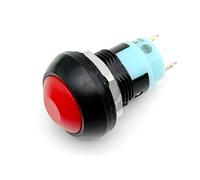 ZGHQHCDRH Lot de 5, 20 ou 100 mini-interrupteurs PBS-33B à 2 broches, étanches, à bouton-poussoir momentané, avec verrouillage de réinitialisation(Red Locking,20PCS)