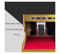 ZGHQHCDRH Machine à cirer les chaussures, Machine électrique verticale de brosse chaussure centre commercial hall d'hôtel, brosses disponibles 4 couleurs, brillance(Rose Gold)