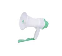 ZGHQHCDRH mégaphone Portable, Porte-Voix Puissant, Haut-Parleur Portable mégaphone Bullhorn avec poignée Pliable, amplificateur Vocal, sirène criant/Enregistrement