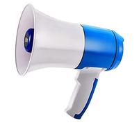 ZGHQHCDRH mégaphone Portable, Porte-Voix Puissant, mégaphone portatif Haute Puissance, Enregistrement définition, Longue Veille avec Fonction d'alarme Musicale