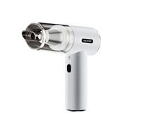 ZGHQHCDRH Mini aspirateur, Mini aspirateur Portable Rechargeable, Puissant sans Fil 4 en 1 avec éclairage LED, for Voiture/Maison/Animal de Compagnie(White,[Brushed Vacuum Cleaner/1 Speed])