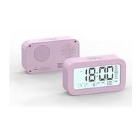 ZGHQHCDRH Mini aspirateur, Réveil de Voyage à LED, Haut-Parleur Intelligent Bluetooth, réveil numérique, sans tic-tac, Horloge Chevet avec température et Fonction Snooze(Pink)