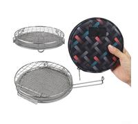 ZGHQHCDRH Mini rôtissoire, Mini rôtissoire Multifonctionnel d'extérieur, Camping Pique-Nique Barbecue, rôtissoire à Pain en Maille