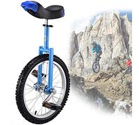 ZGHQHCDRH monocycle, Monocycles de 18 Pouces for Adultes, Roues antidérapantes, pneus Montagne, Exercice d'auto-équilibre, vélo d'équilibre, Sports Plein air, Fitness(Blue)