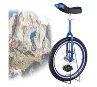 ZGHQHCDRH Monocycle, Roues antidérapantes de 24/20/18/16 Pouces, pneus Montagne, vélo d'exercice d'auto-équilibre(Blue,20inches)