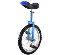 ZGHQHCDRH Monocycles, Monocycles de 18 Pouces for Adultes, Roues antidérapantes, pneus Montagne, Exercice d'auto-équilibre, vélo d'équilibre, Sports Plein air, Fitness(Blue)