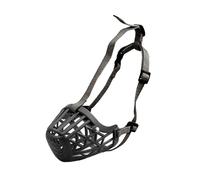 ZGHQHCDRH Muselière Souple for Chien de Taille Moyenne et Grande, avec Sangle en Nylon réglable for Plus durabilité Confort. Rembourrage Ultra-Doux, empêche Les Chiens Manger(Black,No.2)