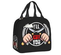 ZGHQHCDRH Personnalisé Barber Coiffeur Boîte à Lunch Portable Femmes Étanche Je Vais Vous Couper Plus Frais Thermique Nourriture Isolé Sac à Lunch Travail de Bureau