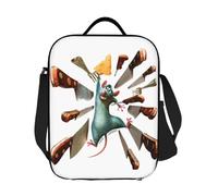 ZGHQHCDRH Personnalisé Ratatouille Remy Cartoon Movie Sac à Lunch isolé pour Le Travail École étanche Glacière Thermique Boîte à Lunch Femmes Enfants