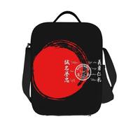 ZGHQHCDRH Personnalisé Shotokan Karaté Shorin RYU Karaté Sac à Lunch isolé pour Le Travail École Résuable Glacière Thermique Bento Boîte Femmes Enfants