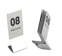 ZGHQHCDRH Plaques numérotées pour Tables de Restaurant, Plaque de Table, Carte Restaurant numérique, numéro Debout, Peut être largement utilisée dans Les Restaurants, Bars, fêtes et Mariages(1 to 25)
