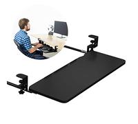 ZGHQHCDRH Plateau Coulissant en Bois for Clavier et Souris, Support for, Teck, 520 x 250 mm(Black,650 * 250 Mm)