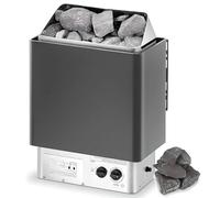 ZGHQHCDRH Poêle De Sauna Électrique, Poêle De Sauna en Acier Inoxydable, Sauna Sec, Poêle De Sauna À Bain De Vapeur, Minuterie Et Température Réglable for Max, Poêle De Spa avec Pierres(3.0KW)