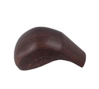 ZGHQHCDRH Pommeau de Levier de Vitesse Cuir Couvercle de protection levier vitesse ABS pour Toyota Prado 2018, autocollant garniture poignée(Peach wood grain)