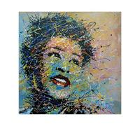 ZGHQHCDRH Poster sur toile Ella Fitzgerald - Décoration murale pour salon, chambre à coucher - 30 x 30 cm