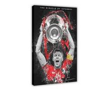ZGHQHCDRH Poster sur toile Steven Gerrard (3) - Décoration pour chambre à coucher, bureau, chambre, cadeau - 50 x 75 cm