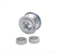 ZGHQHCDRH Poulie synchrone, Galet tendeur synchrone 2GT 20 Dents, alésage 3 mm, 4, 5, avec roulement Double Face, for Courroie GT2 de 7 à 11 Largeur(2gt20 Toothless 11mm,5mm)