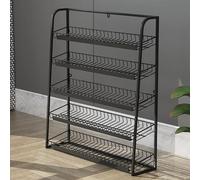 ZGHQHCDRH Rayons de supermarché, Étagère à collations 5 Niveaux for magasins, étagère en métal for présentoir de Vente au détail for Chewing-Gum/Chocolat/dri(Black,50x15x67cm)