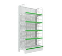 ZGHQHCDRH Rayons de supermarché, Panier de Rangement autoportant à 5 Niveaux for Fruits et légumes, idéal for la Pharmacie, Le Garde-Manger, Maison ou Bureau(Ligjt Grey,195x90cm/76.8x35.4in)