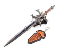 ZGHQHCDRH Réplique du jeu Frostmourne 11,8 pouces Wow Sword of Arthas Version murale Tout en métal Livré