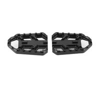 ZGHQHCDRH Repose Pieds Moto Pédales 1 Paire de Repose-Pieds Larges en Alliage d'aluminium pour Moto Suzuki DL650 DL1000 VSTROM 650XT 1000XT(Black)