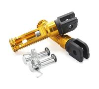 ZGHQHCDRH Repose Pieds Moto Pédales Convient pour Yamaha MT-09 MT07/Tracer XSR 700 900 FZ1 FZ6 FZ8 YZF R3 MT03 MT25 MT10 pédale Passager Repose-Pieds arrière(Front Pedal GD)