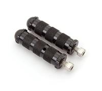 ZGHQHCDRH Repose Pieds Moto Pédales Repose-Pieds de Moto de Course de 8 mm, Repose-Pieds universels pour Motos, compatibles avec Yamaha, Kawasaki et Honda(Black)
