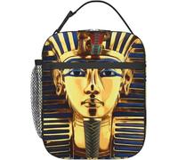 ZGHQHCDRH Roi Pharaon Toutankhamon Égypte TUT Sac à Lunch égyptien réutilisable Boîte à Lunch isolée Sac fourre-Tout détachable