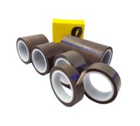 ZGHQHCDRH Rouleau de ruban d'étanchéité PTFE, longueur 10M, marron, résistant à la chaleur et au froid, idéal for LCD, FPC/PCB,(0.08mmx10Mx25mm)