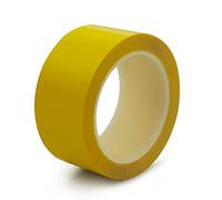 ZGHQHCDRH Ruban adhésif en vinyle PET - 40 m x 80 mm, marquage de danger, rouleau de ruban de délimitation - Voie et distanciation sociale(Yellow)