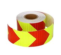 ZGHQHCDRH ruban réfléchissant, Ruban d'avertissement ReArrow, ruban de marquage auto-adhésif, autocollant réfléchissant haute intensité for voiture et camion(Red Green)