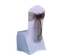 ZGHQHCDRH Rubans de Chaise, Ceinture de Chaise en Organza avec nœud, 25 pièces/lot, Couverture de Chaise, décoration de Banquet, fête de Mariage, Nouvelle Collection(Leave Message)
