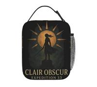 ZGHQHCDRH Sac à Lunch Isotherme Clair Obscur Expedition33 Games Produit Boîte Alimentaire Glacière de Mode Boîte à bento Thermique pour Le Travail