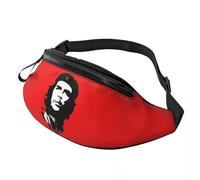 ZGHQHCDRH Sac Banane Che Guevara personnalisé Révolution cubaine personnalisé Bandoulière Tour de Taille Femmes Hommes Cyclisme Camping Téléphone Argent Pochette