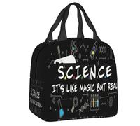ZGHQHCDRH Science C’est comme de la Magie mais de Vrais Sacs à Lunch isothermes Chimie Professeur de mathématiques Glacière étanche Boîte à bento Thermique Femmes Enfants