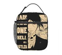 ZGHQHCDRH Sebastian Black Butler Sac à Lunch Isotherme pour Hommes Femmes Boîte à Nourriture de Rangement Boîtes à Lunch Thermiques réutilisables pour Le Travail