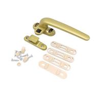 ZGHQHCDRH Serrure de fenêtre à battants, poignée rotative durable, poignées de remplacement for quincaillerie de porte coulissante(Gold,Left)