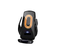 ZGHQHCDRH Support mobile monté sur véhicule - Interrupteur automatique avec capteur général - Base de sortie d'air - Chargement sans fil intelligent (W15 Noir minuit)