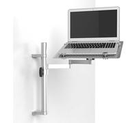 ZGHQHCDRH Support Mural Laptop, Ajustable avec Bras Full-Motion, Plateau Refroidissement ventilé Alliage Alu, Max 8kg, 10-15,6 Pouces(40CM Pole Length)