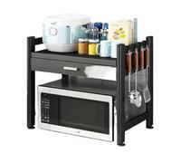 ZGHQHCDRH Support pour Four à Micro-Ondes, Étagère de Rangement Utilitaire sur Pied, Petite bibliothèque/présentoir de Bureau for Cuisine/Salon/Salle à Manger, Assemblage Simple