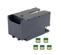 ZGHQHCDRH T6716 T671600 Réservoir de Maintenance Compatible et Puce 5pc + Puce de Cartouche 2pc T9651