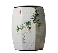 ZGHQHCDRH Tabouret en céramique, Tabouret de Caisse Claire en céramique, Tabouret Tambour Porcelaine américaine for Salon, Dressing, à Chaussures Simple et créatif