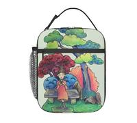 ZGHQHCDRH Thé dans Le Jardin De Bonsaï Un Sac À Lunch