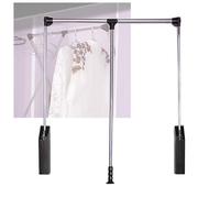 ZGHQHCDRH Tringle de Placard rétractable pour Le Rangement des vêtements, Largeur réglable, Parfaite pour Organiser Les armoires et maximiser l'espace