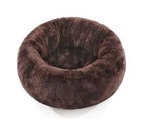 ZGHQHCDRH Un Panier for Animaux de Compagnie en Forme d'anneau, recouvert d'une Peluche Douce et Courte, Chaude, adaptée à Toutes Les Saisons et Amovible for Un Nettoyage Facile.(Diameter65cm,Brown)