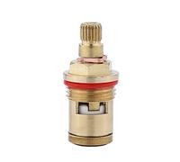 ZGHQHCDRH Vannes en Plastique, Cartouches de vannes Rechange, mélangeur 20 Robinet cannelée Remplacement en Laiton Tige céramique Disque Cartouche vanne for Cuisine Salle Bain